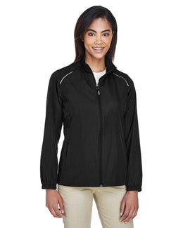 Core 365 Motivate Ladies Unlined Lightweight Jacket 78183 | Black - Front