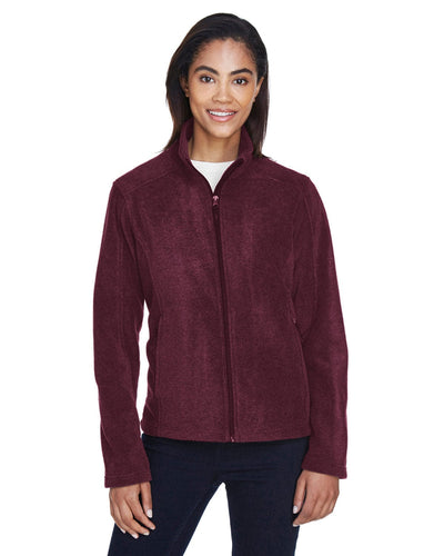 Core 365 Journey Ladies Fleece Jacket 78190 | Burgundy - Front