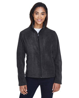 Core 365 Journey Ladies Fleece Jacket 78190 | Heather Charcoal - Front