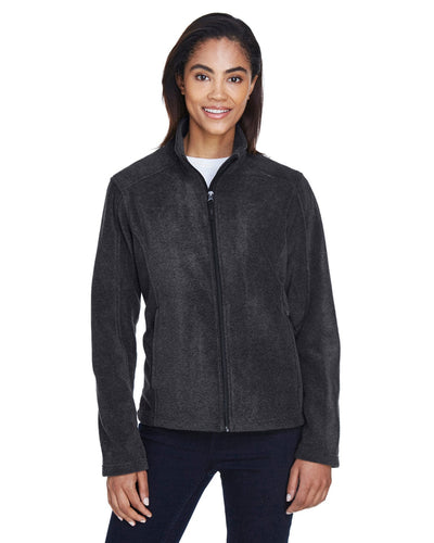 Core 365 Journey Ladies Fleece Jacket 78190 | Heather Charcoal - Front