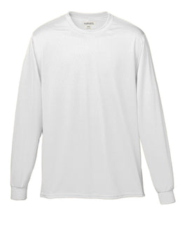 Augusta Long Sleeve Moisture Wicking T-Shirt 788 | White - Front