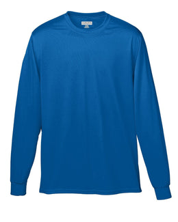 Augusta Long Sleeve Moisture Wicking T-Shirt 788 | Royal - Front
