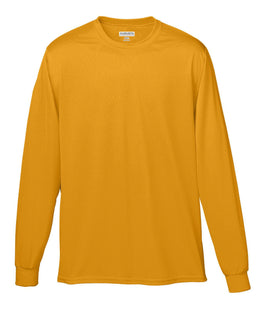 Augusta Long Sleeve Moisture Wicking T-Shirt 788 | Gold - Front