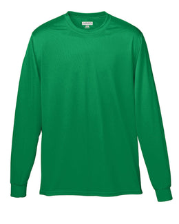 Augusta Long Sleeve Moisture Wicking T-Shirt 788 | Kelly - Front