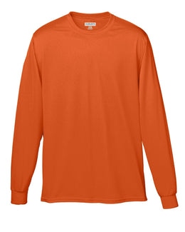 Augusta Long Sleeve Moisture Wicking T-Shirt 788 | Orange - Front