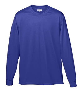Augusta Long Sleeve Moisture Wicking T-Shirt 788 | Purple - Front