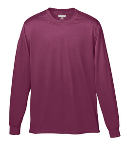Augusta Long Sleeve Moisture Wicking T-Shirt 788 | Maroon - Front