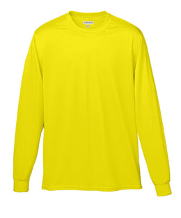Augusta Long Sleeve Moisture Wicking T-Shirt 788 | Power Yellow - Front