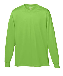 Augusta Long Sleeve Moisture Wicking T-Shirt 788 | Lime - Front