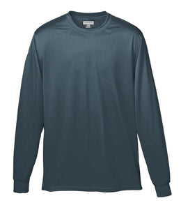 Augusta Long Sleeve Moisture Wicking T-Shirt 788 | Slate - Front