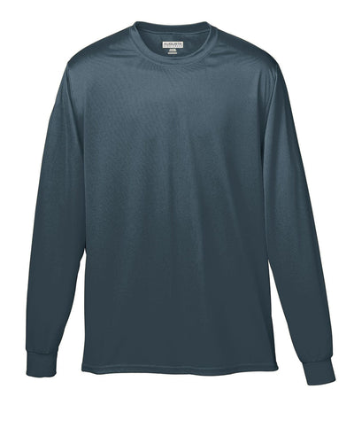 Augusta Long Sleeve Moisture Wicking T-Shirt 788 | Slate - Front