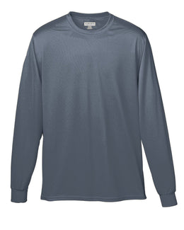 Augusta Long Sleeve Moisture Wicking T-Shirt 788 | Graphite - Front