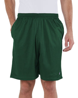 Champion Long Mesh Shorts 81622 | Athltic Dk Green - Front