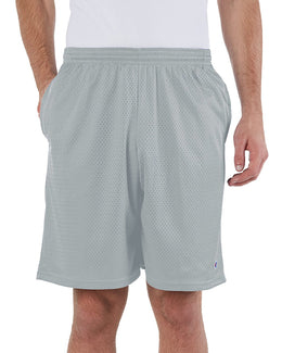 Champion Long Mesh Shorts 81622 | Athletic Grey - Front