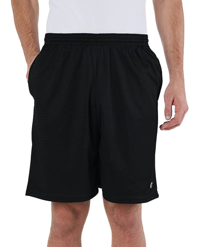 Champion Long Mesh Shorts 81622 | Black - Front