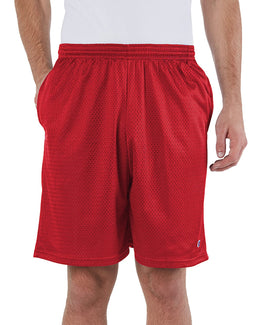 Champion Long Mesh Shorts 81622 | Scarlet - Front