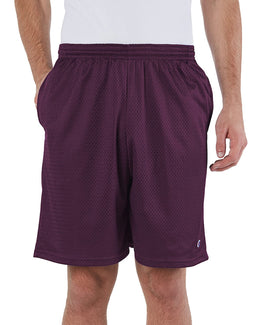 Champion Long Mesh Shorts 81622 | Maroon - Front