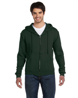Fruit of the Loom Supercotton Full-Zip Hoodie 82230 | Forest Green - Front