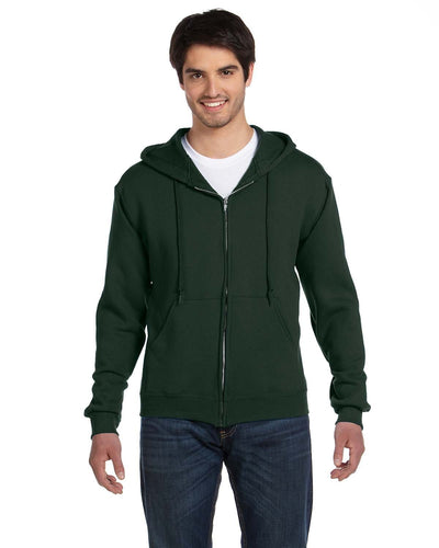 Fruit of the Loom Supercotton Full-Zip Hoodie 82230 | Forest Green - Front