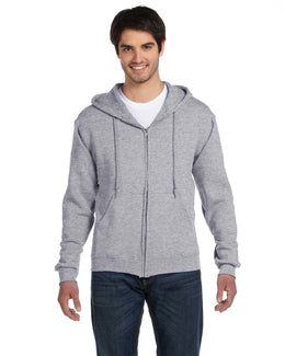 Fruit of the Loom Supercotton Full-Zip Hoodie 82230 | Athletic Heather - Front