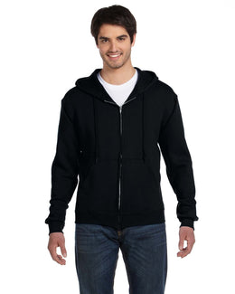 Fruit of the Loom Supercotton Full-Zip Hoodie 82230 | Black - Front