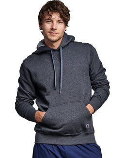 Russell Athletic Unisex Cotton Classic Hooded Sweatshirt 82ONSM | Charcoal Heather - Front