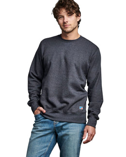 Russell Athletic Unisex Cotton Classic Crewneck Sweatshirt 82RNSM | Charcoal Heather - Front