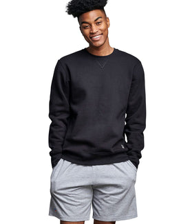 Russell Athletic Unisex Cotton Classic Crewneck Sweatshirt 82RNSM | Black - Front