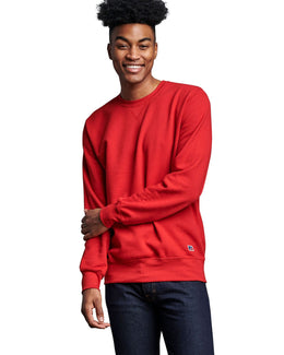 Russell Athletic Unisex Cotton Classic Crewneck Sweatshirt 82RNSM | True Red - Front