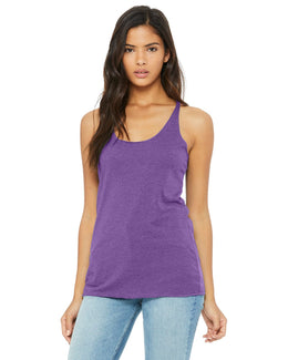 Bella+Canvas Ladies Triblend Racerback Tank 8430 | Purple Triblend - Front