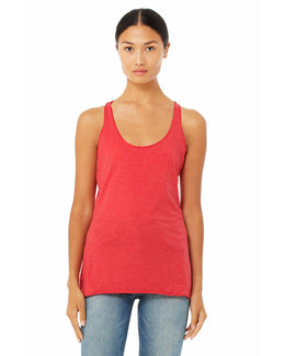 Bella+Canvas Ladies Triblend Racerback Tank 8430 | Red Triblend - Front