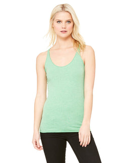 Bella+Canvas Ladies Triblend Racerback Tank 8430 | Green Triblend - Front
