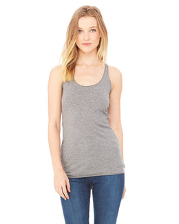 Bella+Canvas Ladies Triblend Racerback Tank 8430 | Grey Triblend - Front