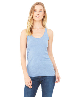 Bella+Canvas Ladies Triblend Racerback Tank 8430 | Blue Triblend - Front
