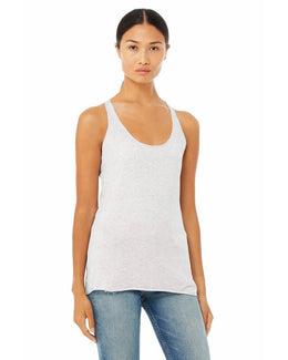 Bella+Canvas Ladies Triblend Racerback Tank 8430 | Wht Flck Triblnd - Front