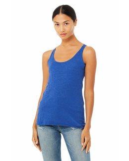 Bella+Canvas Ladies Triblend Racerback Tank 8430 | Tr Royal Triblnd - Front