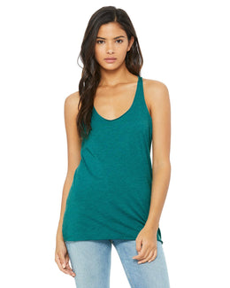 Bella+Canvas Ladies Triblend Racerback Tank 8430 | Teal Triblend - Front