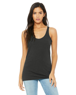 Bella+Canvas Ladies Triblend Racerback Tank 8430 | Sd Dk Gry Trblnd - Front