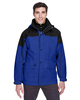 North End Mens 3-In-1 Two-Tone Parka 88006 | Royal Cobalt - Front