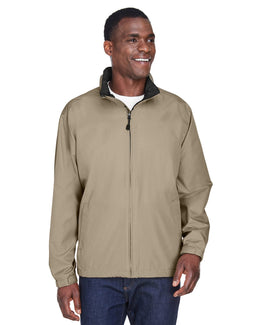 North End Mens Techno Lite Jacket 88083 | Putty/ Black - Front