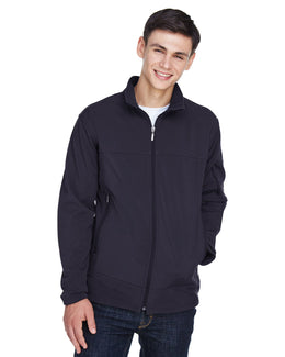 North End Mens Performance Soft Shell Jacket 88099 | Midnight Navy - Front