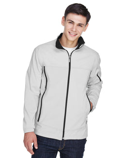 North End Mens Performance Soft Shell Jacket 88099 | Natural Stone - Front