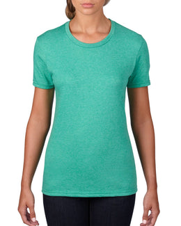 Anvil Ladies Fashion Fit T-Shirt 880 | Heather Green - Front