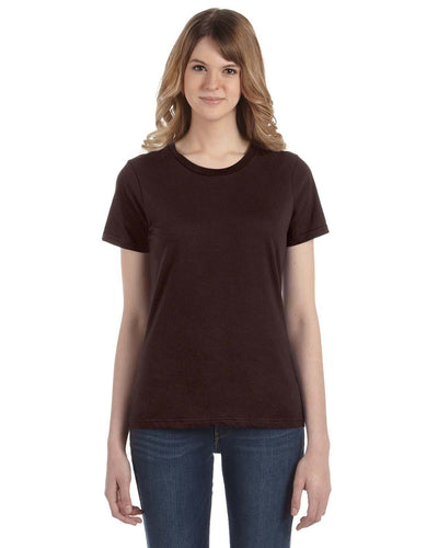 Anvil Ladies Fashion Fit T-Shirt 880 | Chocolate - Front