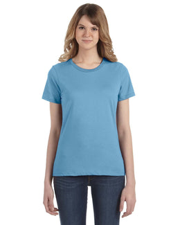 Anvil Ladies Fashion Fit T-Shirt 880 | Light Blue - Front