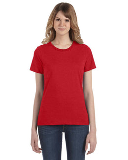 Anvil Ladies Fashion Fit T-Shirt 880 | Heather Red - Front