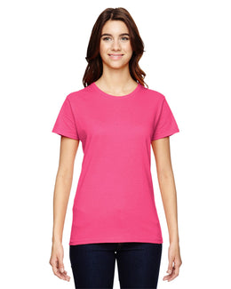 Anvil Ladies Fashion Fit T-Shirt 880 | Neon Pink - Front