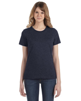 Anvil Ladies Fashion Fit T-Shirt 880 | Heather Navy - Front