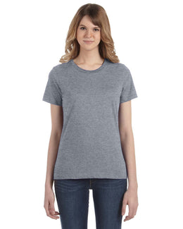 Anvil Ladies Fashion Fit T-Shirt 880 | Heather Graphite - Front