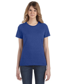 Anvil Ladies Fashion Fit T-Shirt 880 | Heather Blue - Front